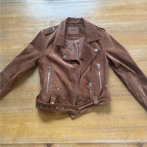 Blank NYC Brown Suede Women's Biker Jacket